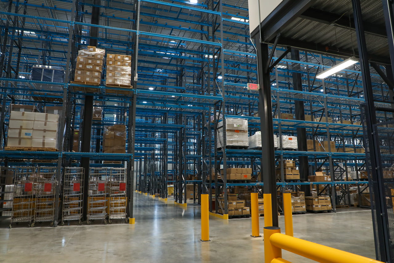 A connected warehouse makes moving materials from storage into production a breeze.